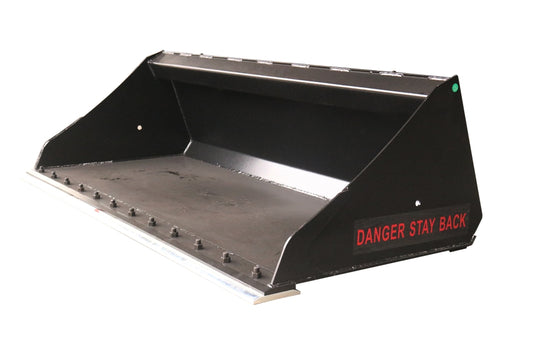 Skid Steer General Purpose Bucket, Economy GP Bucket 48 to 76 Inch, Up to 65HP