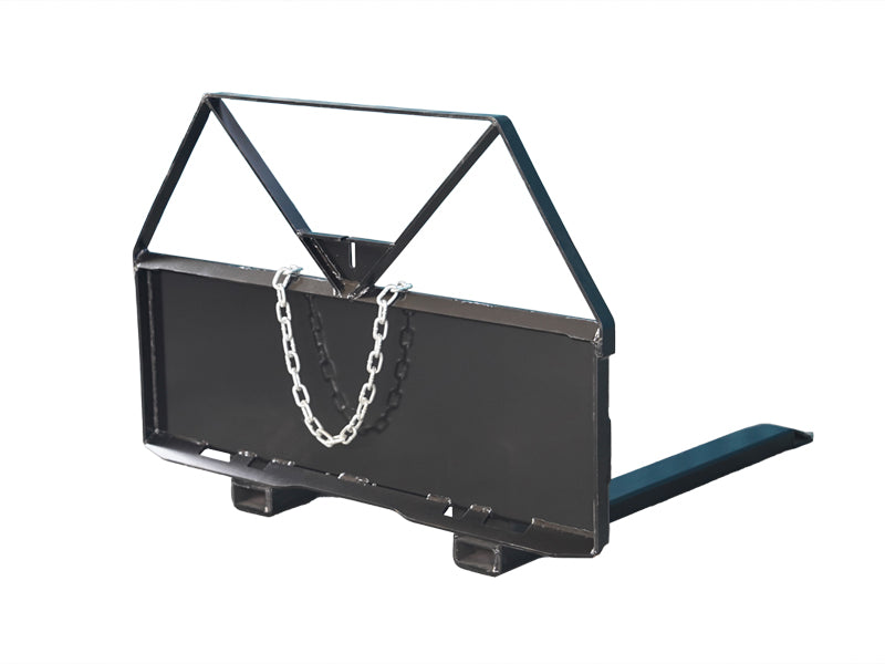 Indlæs billede i Gallery Viewer, 46 Inch Economy Skid Steer Pallet Forks, Heavy Duty 1200kg Capacity Pallet Fork Attachment with Tow Hitch
