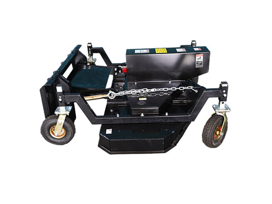Hydraulic Finishing Mower Attachment, Heavy Duty 65 Inch Skid Steer Mower for Pasture and Large Acreage