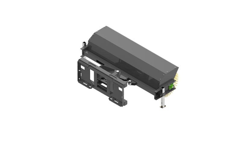 Load image into Gallery viewer, Skid Steer Hydraulic Angle Rotary Broom 72 Inch 30 Degree Snow Debris Quick Attach S-HAB
