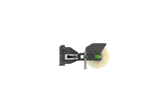 Skid Steer Hydraulic Angle Rotary Broom 72 Inch 30 Degree Snow Debris Quick Attach S-HAB