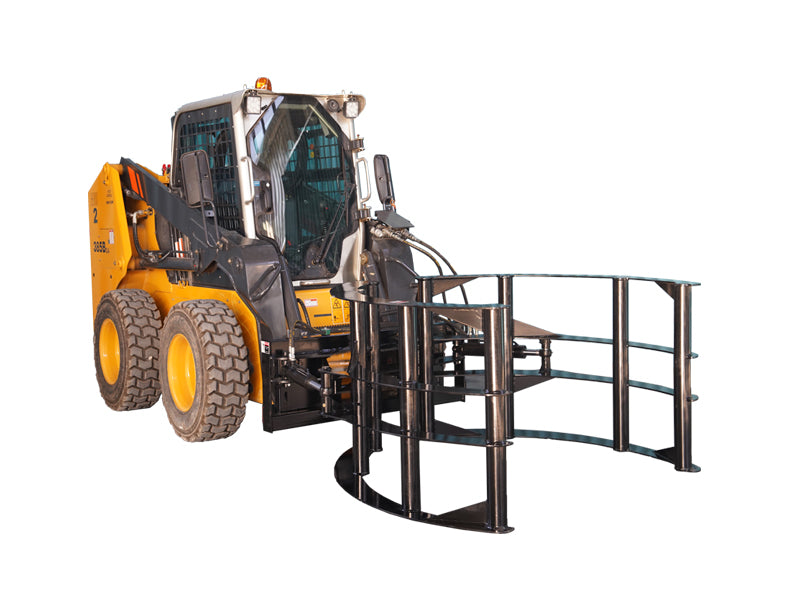 Load image into Gallery viewer, Skid Steer Hydraulic Round Hay Bale Grab Grapple 1300kg Dual Bale Quick Attach S-HBG
