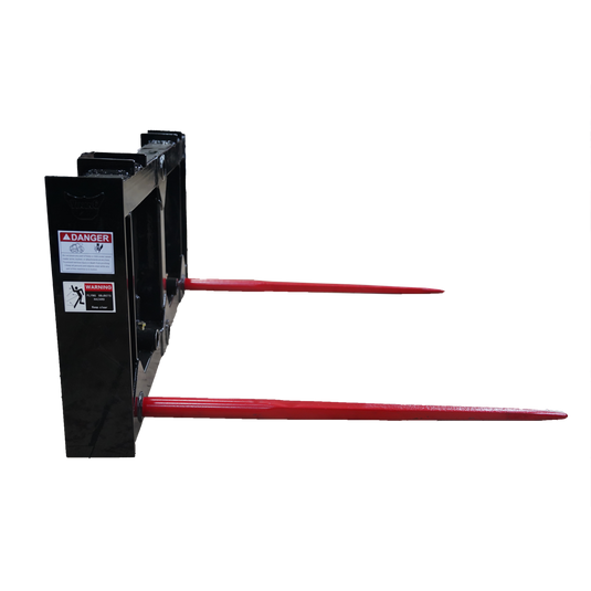 Heavy Duty Skid Steer Hay Bale Spear Frame Dual Spear Quick Attach S-HD-SSRSA