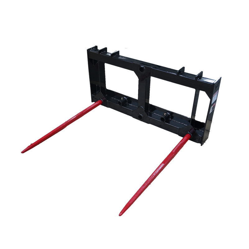 Load image into Gallery viewer, Heavy Duty Skid Steer Hay Bale Spear Frame Dual Spear Quick Attach S-HD-SSRSA
