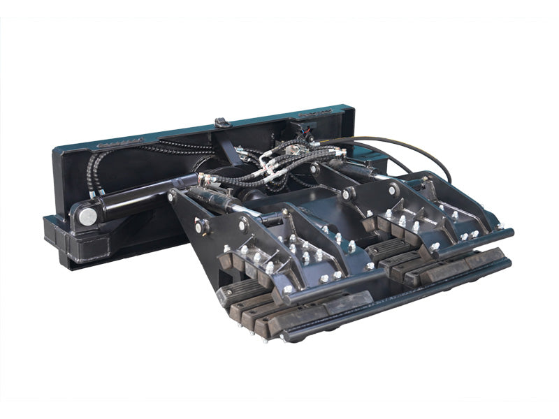 Indlæs billede i Gallery Viewer, Skid Steer Heavy Duty Pole Setter Attachment Double Cylinder Rotating 610kg
