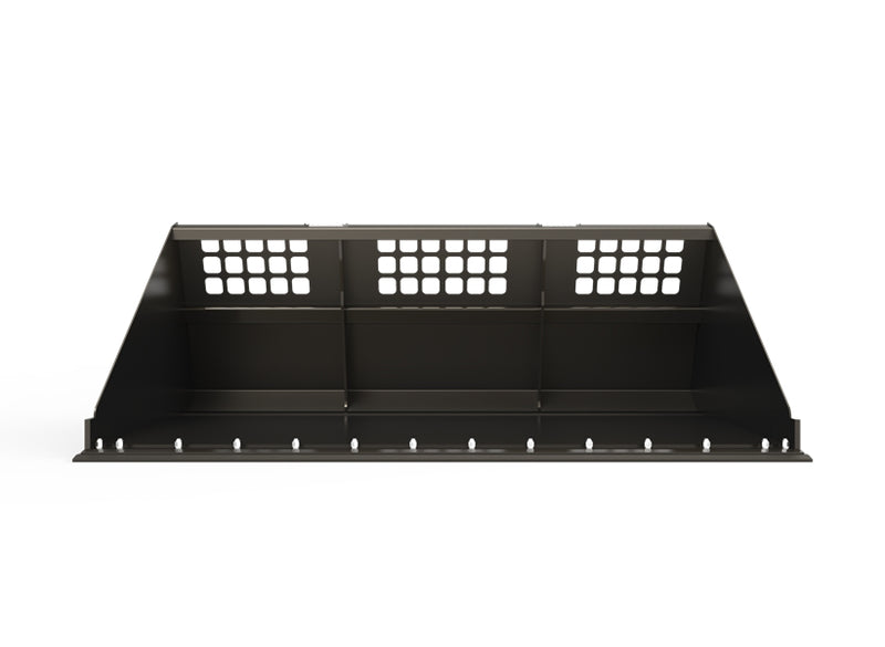 Indlæs billede i Gallery Viewer, Skid Steer Snow Bucket Heavy Duty 96-112 Inch High Capacity for Snow Removal and Light Material Handling
