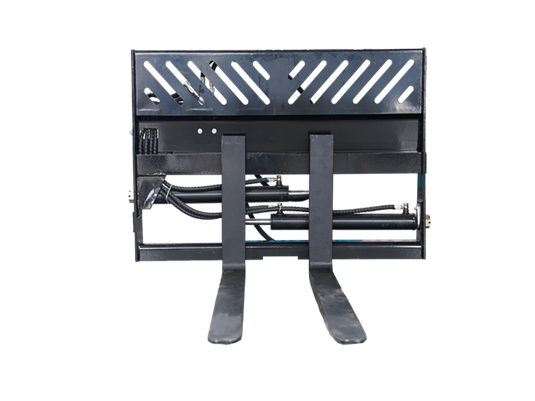 Hydraulic Positioning Skid Steer Pallet Forks, Class 2A 2000kg Heavy Duty Fork Attachment MP1140