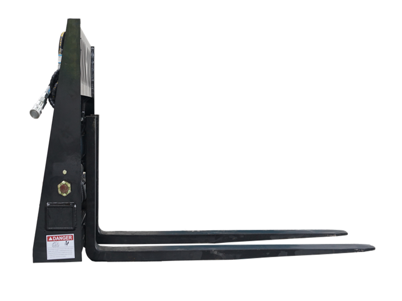 Indlæs billede i Gallery Viewer, Hydraulic Positioning Skid Steer Pallet Forks, Class 2A 2000kg Heavy Duty Fork Attachment MP1140
