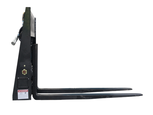 Hydraulic Positioning Skid Steer Pallet Forks, Class 2A 2000kg Heavy Duty Fork Attachment MP1140