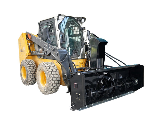 Skid Steer Hydraulic Snow Blower Attachment 72 Inch No Shear Pin 40ft Throw