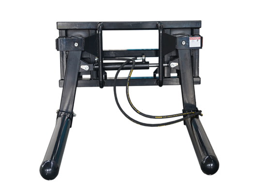 Skid Steer Hydraulic Bale Lifter Handler Round Square Bale Roller Tube Quick Attach S-HSBH