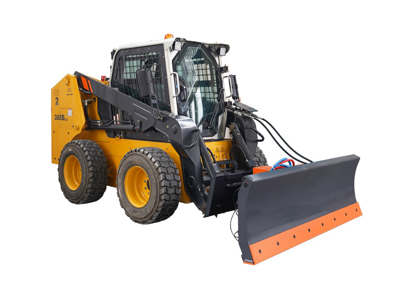 Indlæs billede i Gallery Viewer, Skid Steer Hydraulic 6-Way Angle Tilt Dozer Blade Snow Pusher Attachment 84in
