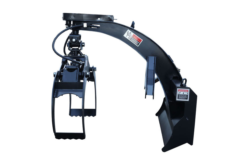 Chargez l'image dans la visionneuse de la galerie, Skid Steer Log Grapple 360 Degree Hydraulic Rotation Heavy Duty Attachment
