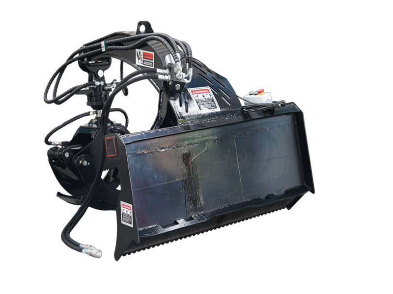 Chargez l'image dans la visionneuse de la galerie, Skid Steer Log Grapple 360 Degree Hydraulic Rotation Heavy Duty Attachment
