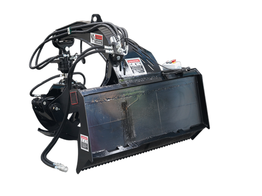 Skid Steer Log Grapple 360 Degree Hydraulic Rotation Heavy Duty Attachment