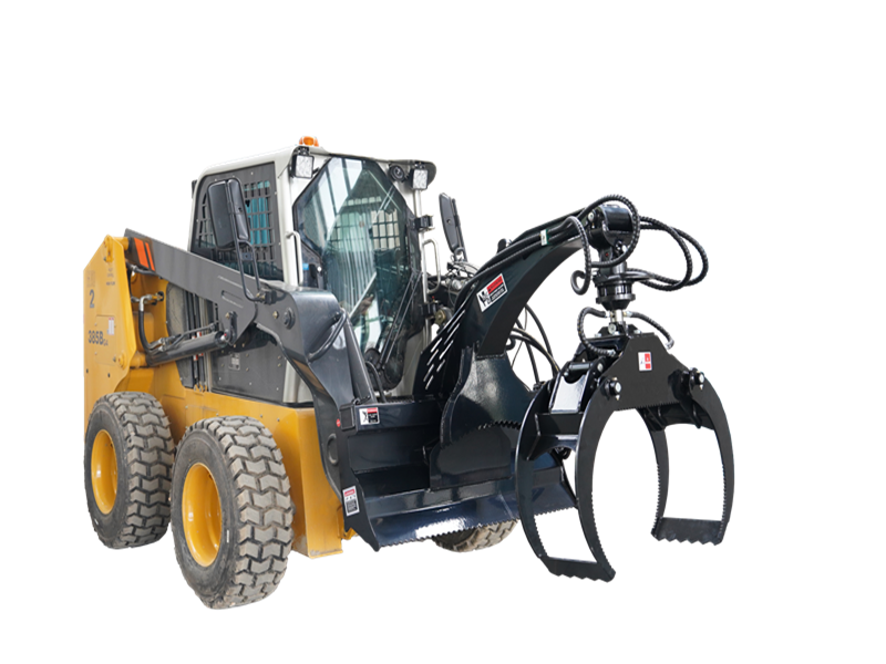Chargez l'image dans la visionneuse de la galerie, Skid Steer Log Grapple 360 Degree Hydraulic Rotation Heavy Duty Attachment
