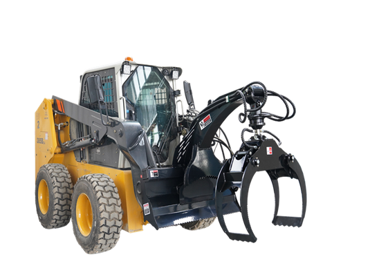 Skid Steer Log Grapple 360 Degree Hydraulic Rotation Heavy Duty Attachment