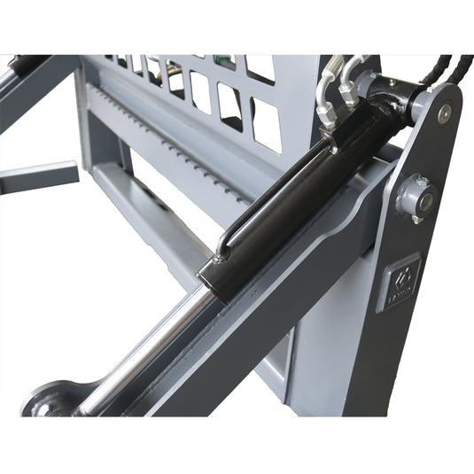 Skid Steer Pallet Fork Grapple, Dual Cylinder Hydraulic Pipe Grapple Attachment, 2800kg Capacity