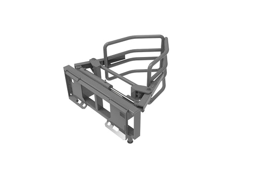 Skid Steer Hydraulic Bale Grab 2000kg Heavy Duty Quick Attach Greasable Pivot S-RBG170