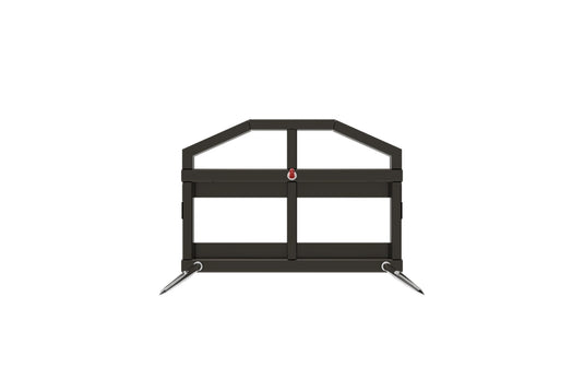 Skid Steer Quick Attach Round Bale Spear Frame Dual Spear 2200 lb Capacity S-RBS1220