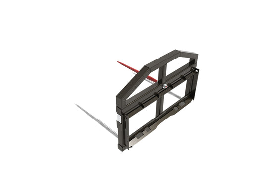 Skid Steer Quick Attach Round Bale Spear Frame Dual Spear 2200 lb Capacity S-RBS1220