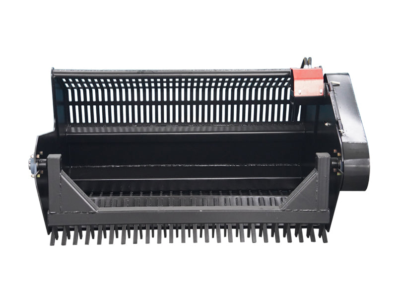 Load image into Gallery viewer, Skid Steer Rock Picker Attachment Hydraulic 72 Inch High Carbon Steel Tines
