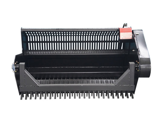 Skid Steer Rock Picker Attachment Hydraulic 72 Inch High Carbon Steel Tines