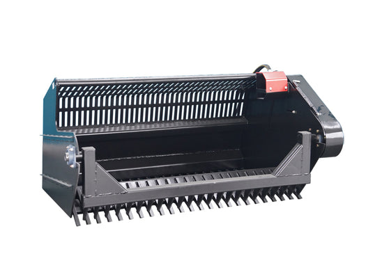Skid Steer Rock Picker Attachment Hydraulic 72 Inch High Carbon Steel Tines