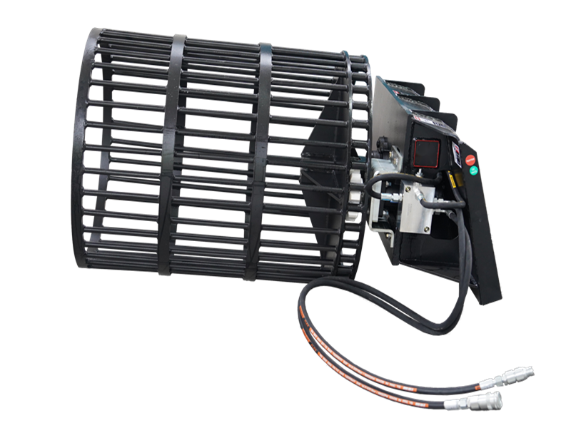 Load image into Gallery viewer, Skid Steer Rotary Drum Rock Picker Attachment Hydraulic Soil Separation
