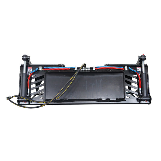 Heavy Duty Skid Steer Rock Grapple Bucket 66-82 Inch Hydraulic Attachment
