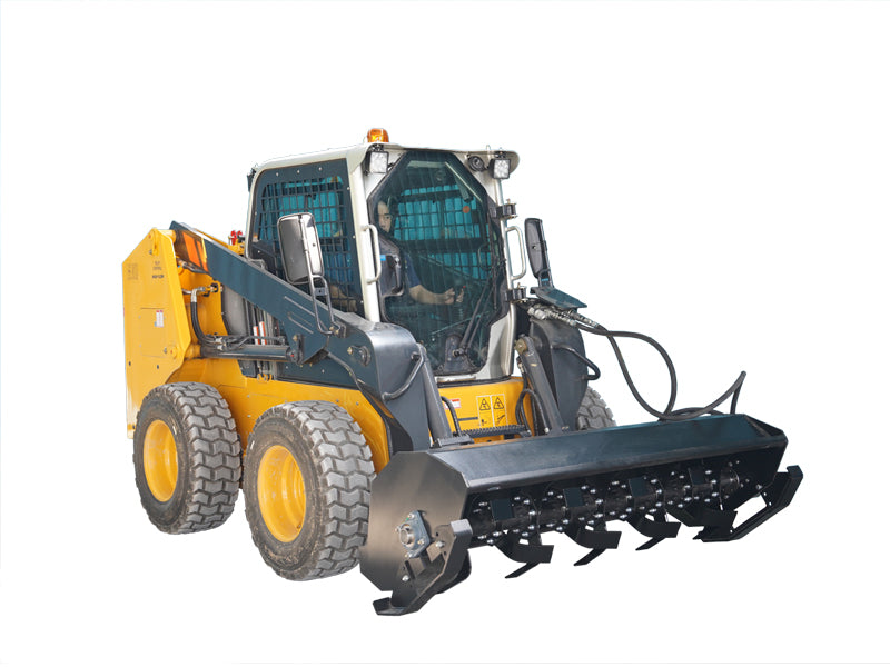 Carregue imagem no visualizador da galeriaSkid Steer Rotary Tiller Attachment 72 Inch Bi-Directional Replaceable Hardened Tines
