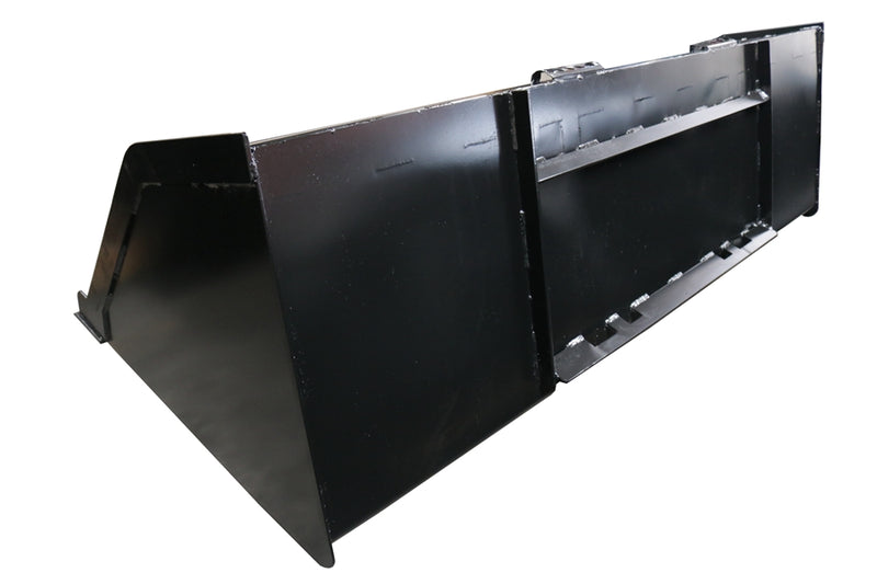 Indlæs billede i Gallery Viewer, Skid Steer Snow and Mulch Bucket 68-102 Inch High Capacity Multi Purpose for Snow Dirt Gravel and Mulch
