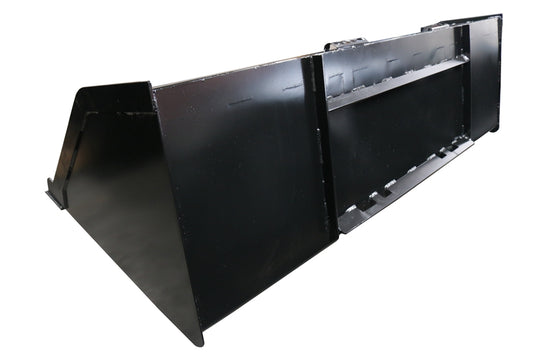 Skid Steer Snow and Mulch Bucket 68-102 Inch High Capacity Multi Purpose for Snow Dirt Gravel and Mulch