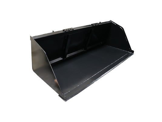 Skid Steer Snow and Mulch Bucket 68-102 Inch High Capacity Multi Purpose for Snow Dirt Gravel and Mulch