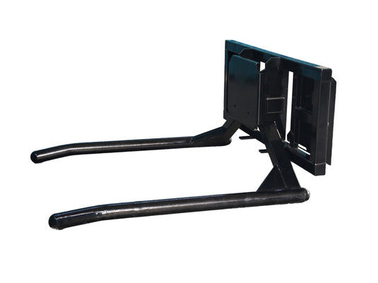 Skid Steer Bale Lifter Handler Roller Tube Silage Wrap Protection 1000kg Quick Attach S-SBH