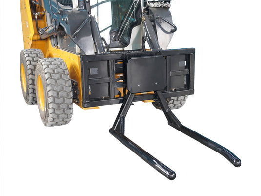 Skid Steer Bale Lifter Handler Roller Tube Silage Wrap Protection 1000kg Quick Attach S-SBH