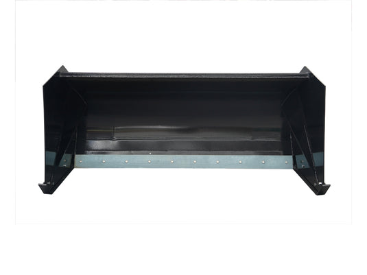 Skid Steer Snow Pusher Attachment 84 to 120 Inch Rubber Edge Containment