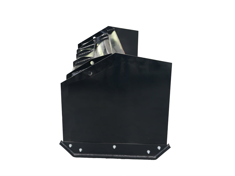 Load image into Gallery viewer, Skid Steer Snow Pusher Attachment 84 to 120 Inch Rubber Edge Containment
