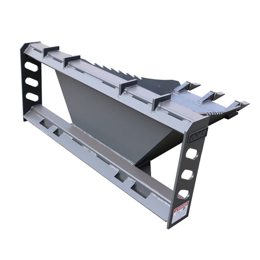 Skid Steer Heavy Duty Stump Bucket 45 Inch Serrated Edge for Stump Removal Root Cutting and Concrete Lifting