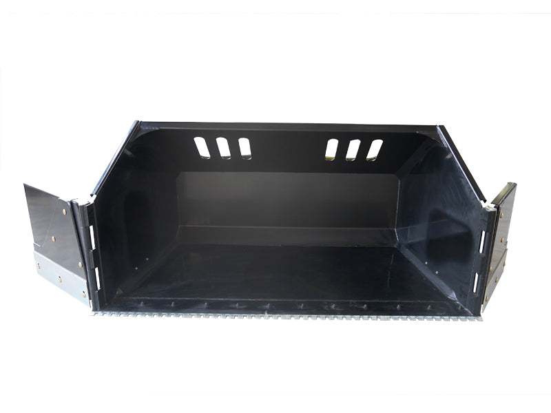 Load image into Gallery viewer, Skid Steer Snow Wing Bucket 91 Inch Hydraulic Retractable Wings for Large Area Snow Removal and Truck Dumping
