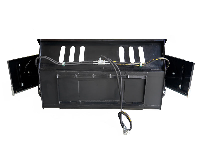 Load image into Gallery viewer, Skid Steer Snow Wing Bucket 91 Inch Hydraulic Retractable Wings for Large Area Snow Removal and Truck Dumping
