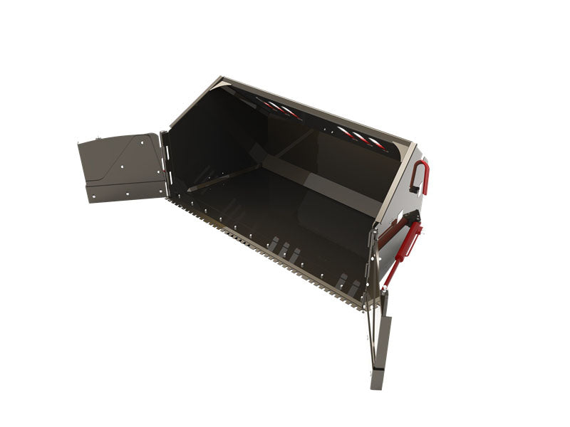 Load image into Gallery viewer, Skid Steer Snow Wing Bucket 91 Inch Hydraulic Retractable Wings for Large Area Snow Removal and Truck Dumping
