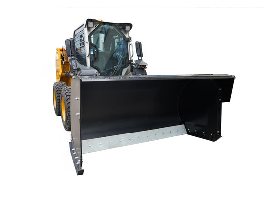 Skid Steer Trip Edge Snow Pusher Attachment Curved Moldboard 84 96 108 Inch