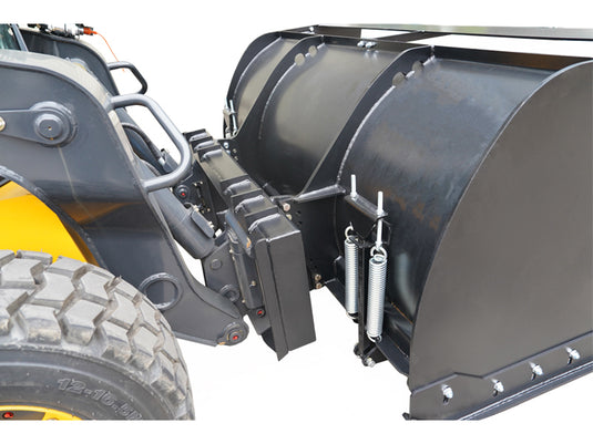 Skid Steer Trip Edge Snow Pusher Attachment Curved Moldboard 84 96 108 Inch