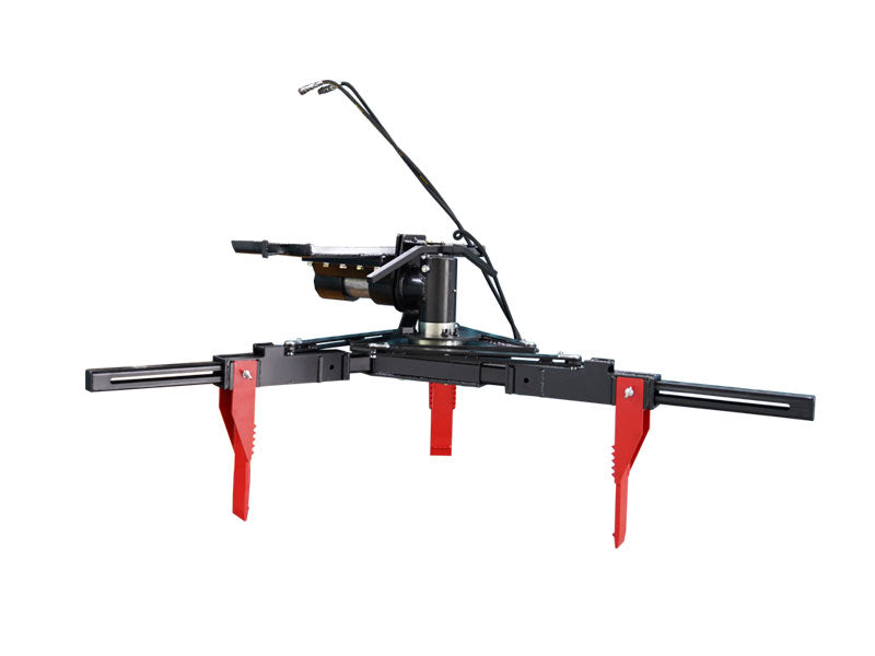 ギャラリービューアに画像をロードする, Skid Steer Hydraulic Tire Grabber Attachment Three Arm 1800kg 50 Degree Rotation
