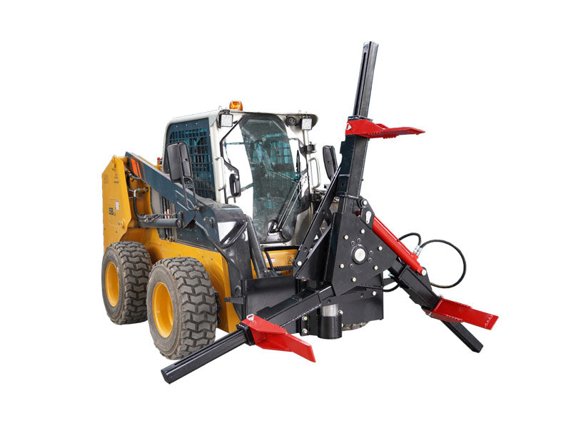 ギャラリービューアに画像をロードする, Skid Steer Hydraulic Tire Grabber Attachment Three Arm 1800kg 50 Degree Rotation
