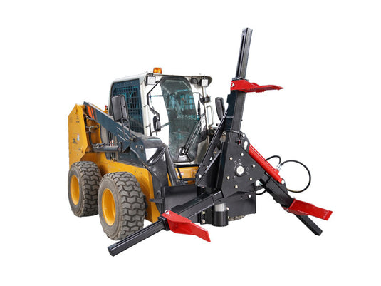 Skid Steer Hydraulic Tire Grabber Attachment Three Arm 1800kg 50 Degree Rotation