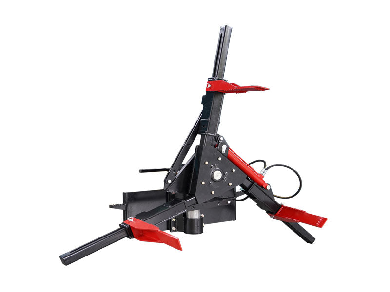 ギャラリービューアに画像をロードする, Skid Steer Hydraulic Tire Grabber Attachment Three Arm 1800kg 50 Degree Rotation
