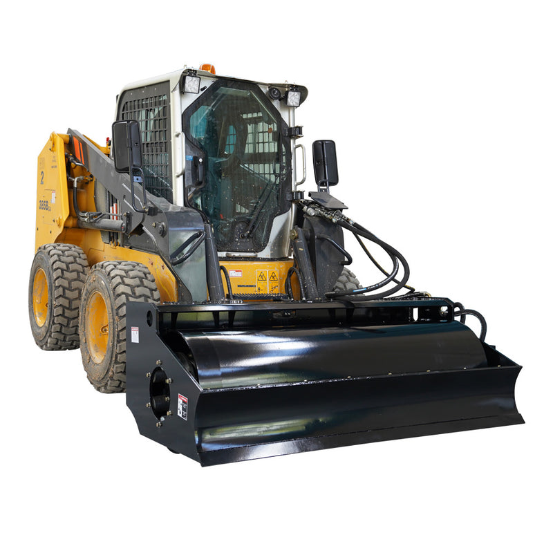 Load image into Gallery viewer, Skid Steer Vibratory Roller Attachment 72 Inch Hydraulic Drum Soil Compaction
