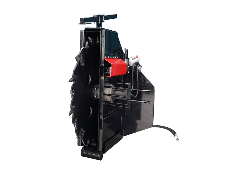 Load image into Gallery viewer, Skid Steer Wheel Saw Attachment Concrete Asphalt Cutting 14 Inch 450mm Depth
